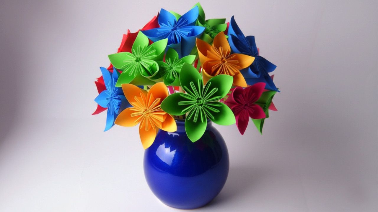 Comment plier un bouquet de fleurs en origami facilement